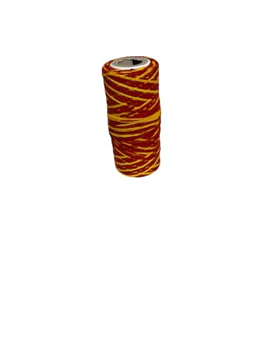 Red Yellow Kalava Mauli Sacred Thread Roll for Puja, Dhaaga, Raksha Sutra, Hindu Religious Rituals & Festivals, Red and Yellow Mouli Dhaaga for Pujan, Havan, Mandir, Aarti, Worship, Diwali (Pack of 3)