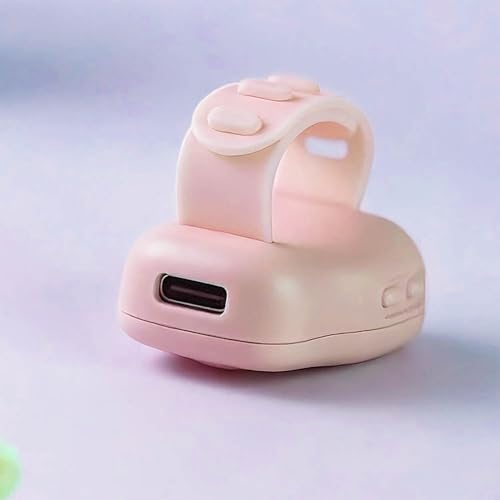 Rechargeable Silent Finger Counter 6 Channels Digital Tasbih Tally Clicker with LED for Prayer Knitting Sports Gift - color: Pink