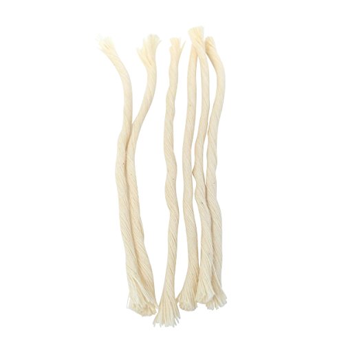 Ner Mitzvah Natural Cotton Smokeless Wicks – 50 Count (Approx.) 70 Ply Extra Thick for Oil Cup Candle – Replacement Wicks - size: Thick
