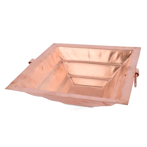 SATVIK Copper Hawan Kund for Pooja l Sacred Copper Havan Kund for Indian Ritualsl Yajnas & Fire Sacrifice l Traditional Puja Essential for Prosperity