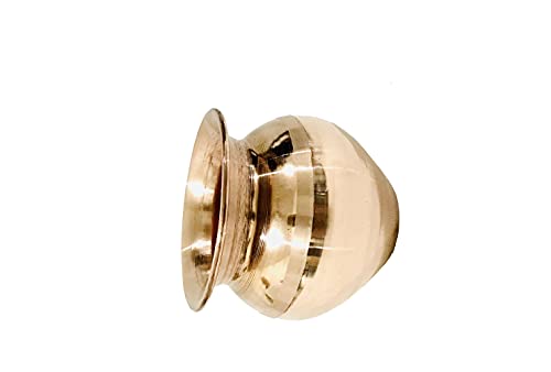 Copper Pooja Lota Kalash Lota Utensil Vessel Temple Pooja Kalash for karwa chauth Pooja Hindu Festival Puja 250 ML