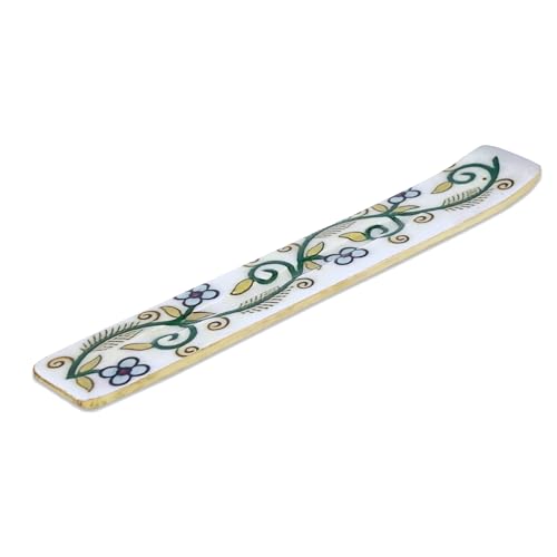 Yajna Traditional-Handmade-Burner Wooden-Incense-Stick-Strip-Holder Ash-Catcher-Stand for-Aromatherapy-Meditation-Yoga (Inner Peace) 10 Inches, Pack of 1 - color: Inner Peace,10 Inch, size: One Holder