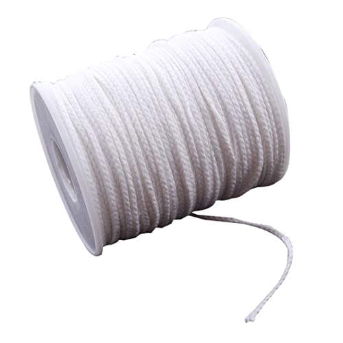 Natural Cotton Candle Wick Core 200ft Roll With 100 Metal Sustainers Tabs - Soy Wax Wicks DIY Craft Candle Making Supplies Kit