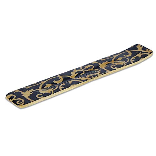 Bless-International Traditional-Handmade-Burner Wooden-Incense-Stick-Holder Ash-Catcher-Stand for-Aromatherapy-Meditation-Yoga (Beautiful Mind) 10 Inches, Pack of 2 - color: Beautiful Mind,10 Inch, size: Two Holders