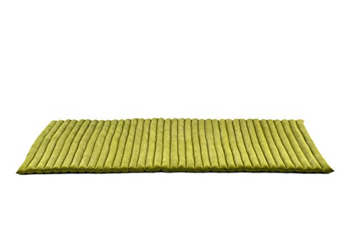 Leewadee Wide Thai Roll Mat 75 x 39 inches Kapok Firm - color: Cl23 - Green, size: L: 75x39"
