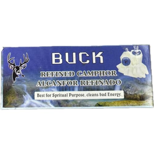 Govinda Buck Camphor Tablets | Premium Quality Refined Camphor Blocks for Incense, Aromatherapy, Puja, Alcanfor | 64 Tablets | 1 lbs