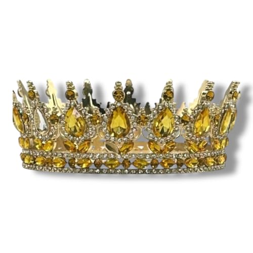 Ochun Crown Santería Orisha Corona Headpiece for Rituals and Altars – Gold Spiritual Crown for Yoruba Goddess of Love and Rivers