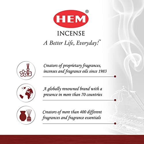 HEM Champa Masala Incense Sticks Pack Of 120 Count | 100% Natural Resin, Pure House & Flower Powder | Aromatherapy Incense For Air Purifier, Meditation & Spiritual Environment | Gift Set - (301 gm each)