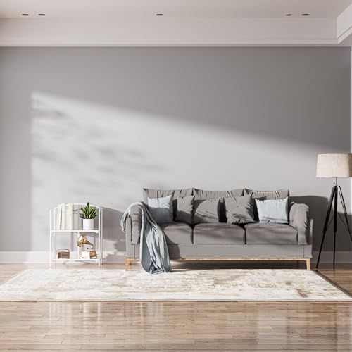 Crofy 2-Tier Foldable Bookshelf, White Frame & Transparent Shelves - color: White Frame & Transparent Shelf, size: 2 Tier