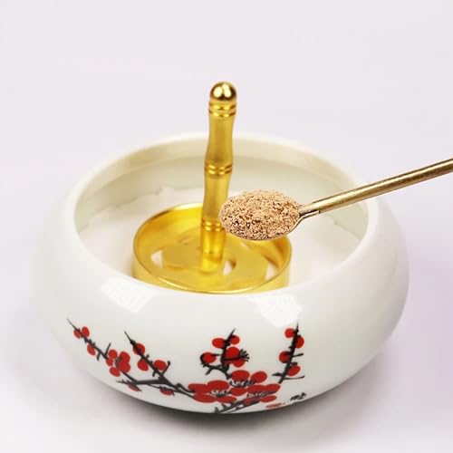 Lovelysp Incense Tool Set - Copper Spoon and Shovel for Incense Burner Accessories - 2 PCS