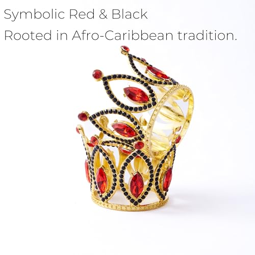 Eleggua Crown Set, Red and Black, 2 in, 2 Pack