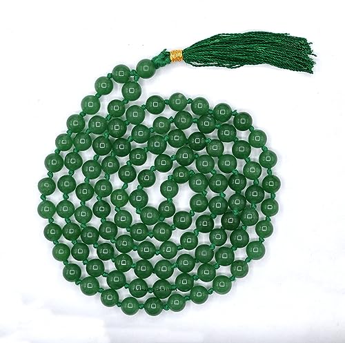 Amazing Gemstone Green Aventurine Mala - Knotted - color: Green Aventurine, style: Knotted