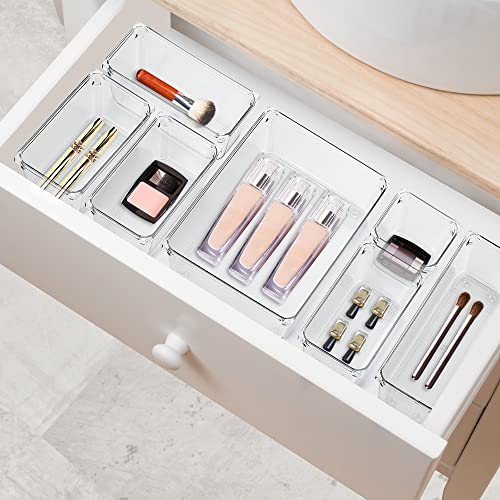 Ravinte 6 Pack Drawer Organizer, 6" x 9" Plastic Storage Bins - size: 6" x 9"