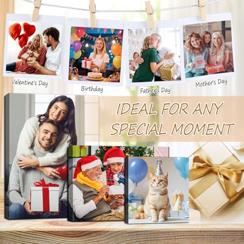 karani Custom Canvas Prints with Your Photos, Personalized Wall Art for Home Decor, Unique Personalized Gifts for Wedding, Birthday, Family & Friends, Ready to Hang Canvas Prints 12x16 - size: 12"L x 16"W