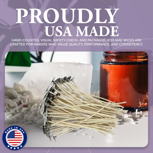 HTP 1312 6 Inch Candle Wicks, 50 Count Pre-Waxed Pre-Tabbed - size: 50 HTP - 1312
