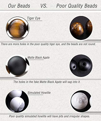 Men Women 8mm Lava Rock Aromatherapy Anxiety Essential Oil Diffuser Bracelet Braided Rope Natural Stone Yoga Gifts Beads Bracelet Bangle-21017 - style: Matte Black Agate