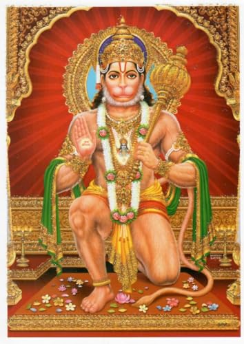 Lord Jai Hanuman Ashirwad Religious Poster (Lord Hanuman)