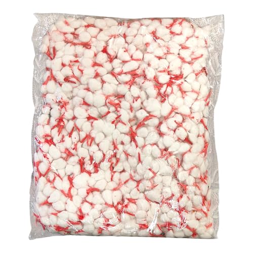 Santosh Jewellers™ Hand Made Phool Baati/Orange Cotton Phool Diya Batti (Wicks) / Diya Batti for Puja (Wicks) / Jot batti for Pooja/Jyot Batti Round Cotton Wicks GOL Diya batti Bulk Pack1500+++ Pcs