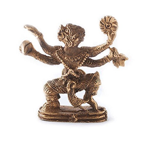 Vietguild's Hindu Hanuman Bronze Figurine Statue Amulet