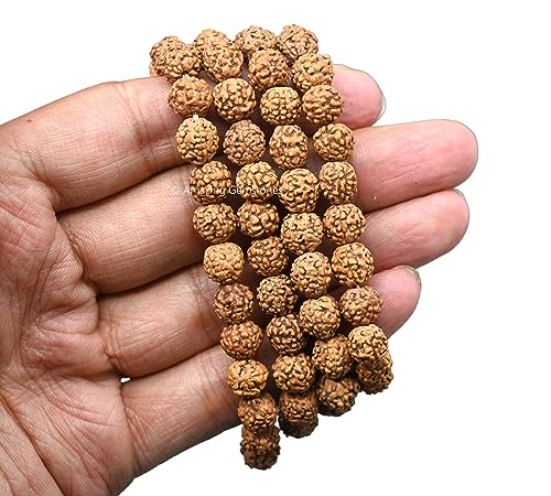 Amazing Gemstone 108 Beads Handmade Mala (Plain, Rudraksha) - color: Rudraksha, style: Plain