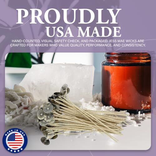 HTP 93 6 Inch Candle Wicks, 50 Count Pre-Waxed Pre-Tabbed - size: 50 HTP - 93