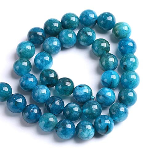 160PCS 4MM Blue Apatite Spacer Loose Beads for Jewelry Making DIY Bracelet Necklace 2 Strands - color: Apatite, size: 4mm (2 strands)