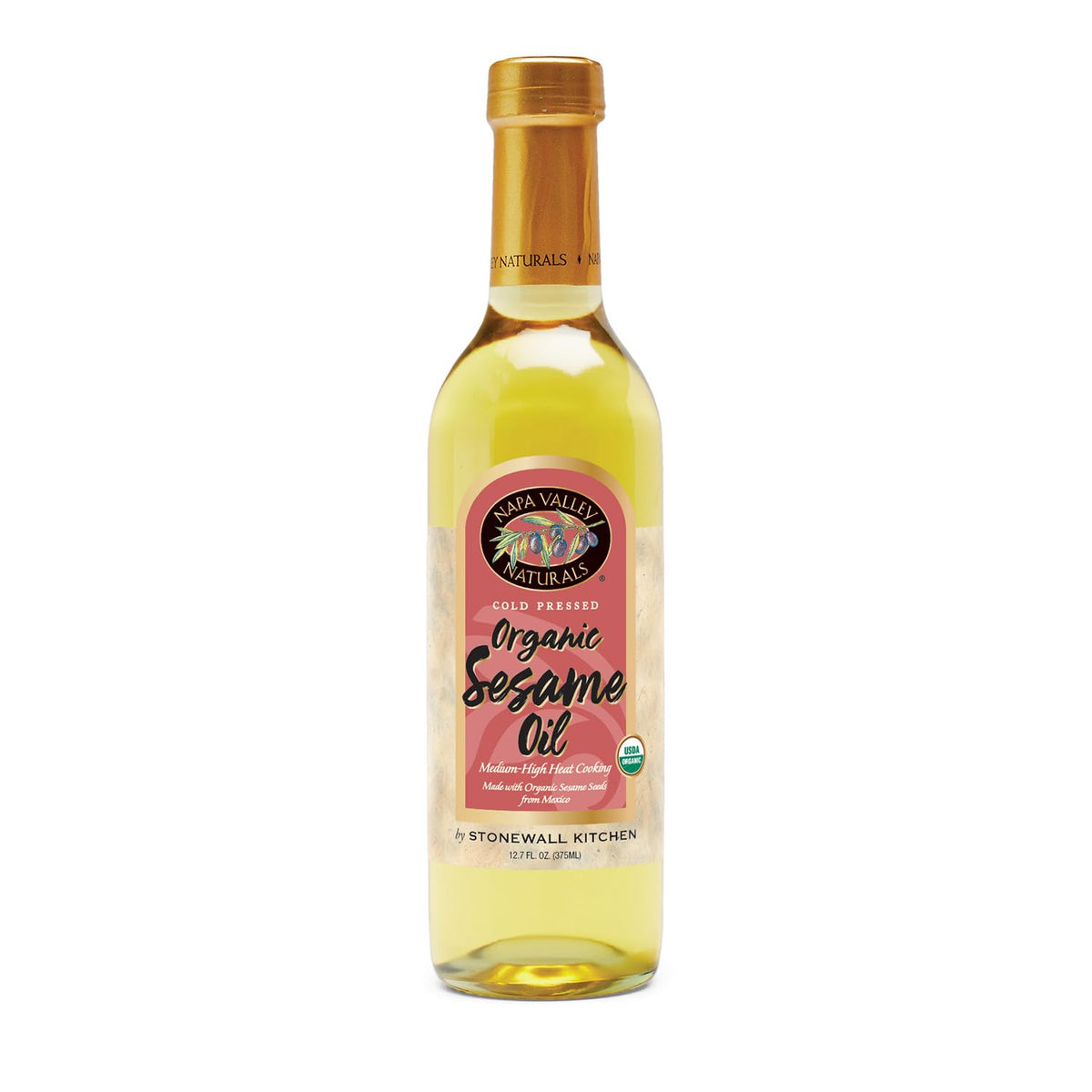 Napa Valley Naturals Organic Cold Pressed Sesame Oil, 12.7 Ounce