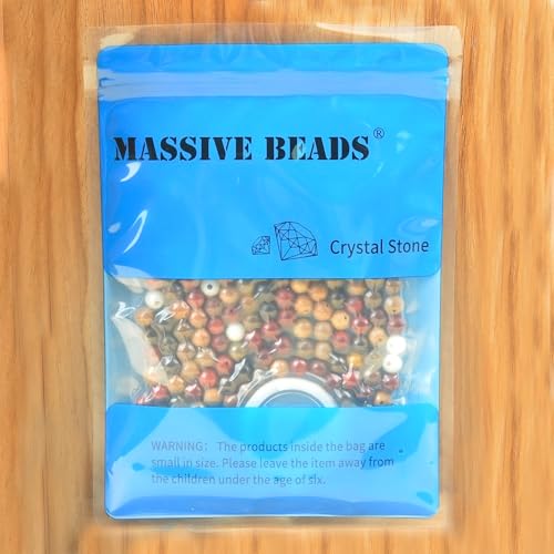 8mm Massive Beads Natural Wooden Rosewood Round Loose Beads Jewelry Making Handmade Craft with Thread 200 PCS(Mixed Wood, 8mm) - color: Mixed Woods, size: 8mm