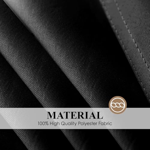 1 Pack Black Square Tablecloths 52x52 Inch for Dining Tables - color: Black, size: 52" x 52" (Square)