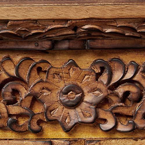 Tribe Azure Fair Trade Small Altar Table, Meditation Table Altar, Small Puja Table, Meditation Altar Wood Wiccan Buddhist, Tea Japanese, Low Side Dragon (Small) - size: Small Dragon