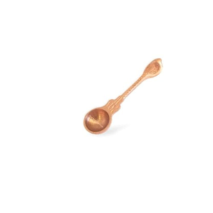 IKM Copper Pooja Panchpatra Achamani Set, 3 Pieces, Includes Small Glass, Plate, and Serving Spoon