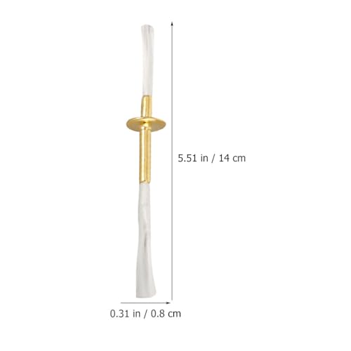 DECHOUS 2Pcs Fiberglass Wicks for Oil Lamps, Oil Lantern Wicks Oil Lamps Wicks with Metal Tube Holder, Kerosene Oil Lamp Wicks for Butter Lamps, Temple Lamps, Home Decor
