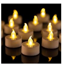 LED Tea Lights Battery Operated Flameless Candles 24 Pack Warm Yellow - color: warm yellow, size: 24pcs