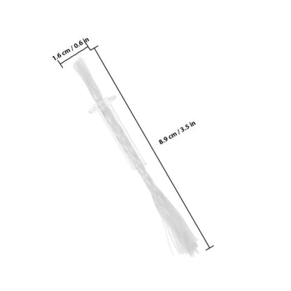 4Pcs Fiberglass Wick Tube Holders Replacement Wicks for Oil Lamps with Cotton Core for Camping Wedding Religious Ceremonies and Outdoor Lighting