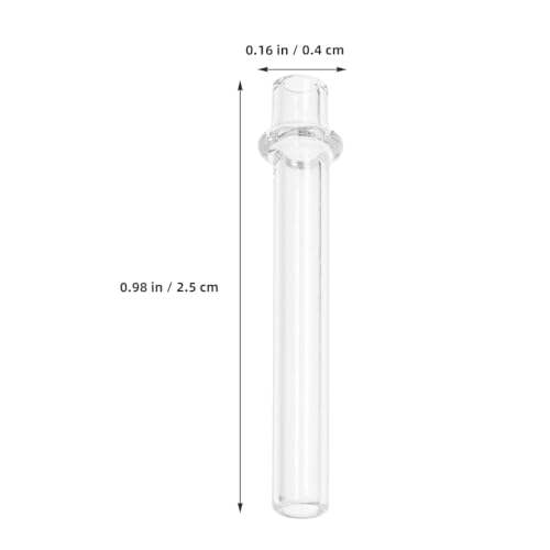PRETYZOOM 6 Pack Wick Holders for Oil Lamps Glass Wick Tubes Replacement Parts for Kerosene Lamp Lantern Tea Light Torch Lamp and Oil Lamps Accessories for Home Lighting