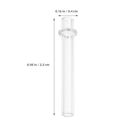 PRETYZOOM 6 Pack Wick Holders for Oil Lamps Glass Wick Tubes Replacement Parts for Kerosene Lamp Lantern Tea Light Torch Lamp and Oil Lamps Accessories for Home Lighting