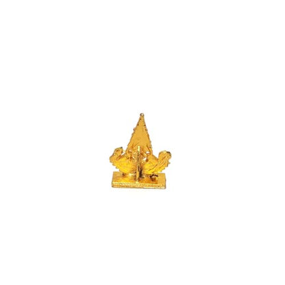 Balaji Idol Lord Venkateswara Swamy Idol Gold Metal Statue for Car Dashboard Home Décor Mandir Pooja Murti Temple Puja Office Table Showpiece