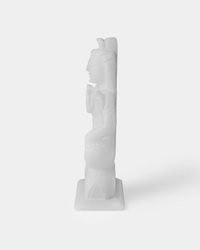 Handcrafted Marble Shiva Statue – White Hindu God Idol for Home Temple, Meditation, Spiritual Decor – Indian Religious Gift – 6 Inch Lord Shiva Sculpture