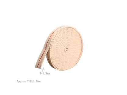 1/2" Inch Lamp Wick or Lantern Wick -Flat Cotton Oil Wicks for Hurricane Lamp or Kerosene Based Lanterns and Candle Burners，Red Stitch 33ft/ Roll（T=1.3mm） - size: 1/2-L10-1.3mm
