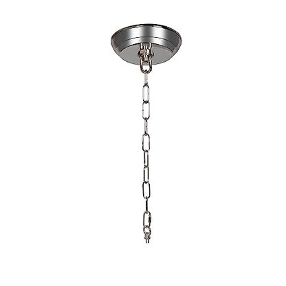 10 Feet Heavy Duty Silver Chain with 5" Light Canopy Kit for Chandelier, Swag Light Kit Light Fixture Mounting Bracket for Hanging Light,L0020 - color: Silver 10 Ft Chain with 5" Canopy