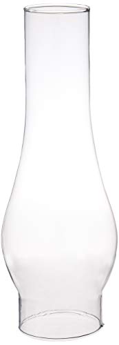 Ciata 10 Inch Handblown Clear Glass Chimney Lamp Shade with 2-5/8 inch Fitter and 3-5/8 inch Bulge - 2 Pack - color: Clear - 2 Pack, size: 2-5/8 Inch - 10 Inch