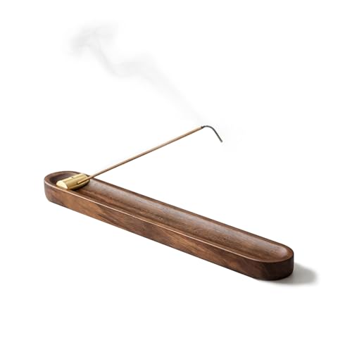 10" Wooden Handmade Incense Holder Stand Insence Tray, Ash Catcher Stand for Home Decor