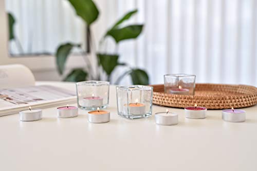 COCODOR Scented Tealight Candles/Honey Peach / 25 Pack / 4-5 Hour Extended Burn Time/Made in Italy, Cotton Wick, Scented Home Deco, Fragrance, Mother's Day - color: Honey Peach, size: Tealight 25P