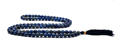 Amazing Gemstone Lapis Lazuli Mala Saadi - color: Lapis Lazuli, style: Plain