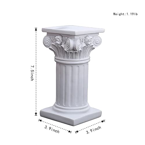 Mini Roman Pillar Greek Columns Resin Roman Column Classic Greek Statues Office Desktop Decor Architectural Sculpture Wedding Table Decoration Home Garden Ornament