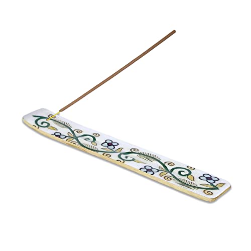 Bless-International Traditional-Handmade-Burner Wooden-Incense-Stick-Holder Ash-Catcher-Stand for-Aromatherapy-Meditation-Yoga (Inner Peace) 10 Inches, Pack of 2 - color: Inner Peace,10 Inch, size: Two Holders