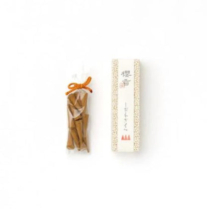 Hasegawa Sakura Incense Cones: Japanese Cherry Blossom Scent, 15 Cones, 15-17 Min Burn Time, Made in Japan 櫻香 しだれ桜 (Weeping Cherry)