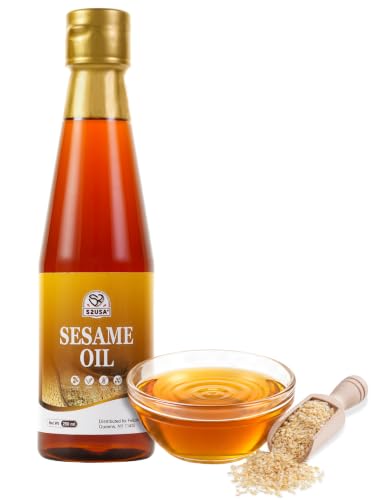 52USA 100% Pure Sesame Oil, Toasted Sesame Oils, 8.45 Fl Oz (250 ml), Premium Toasted Sesame Seed Oil, Aromatic & Nutty Flavor, Sesames Oil Cooking Ideal for Asian Cooking, Baking, Soup - size: 250 ml