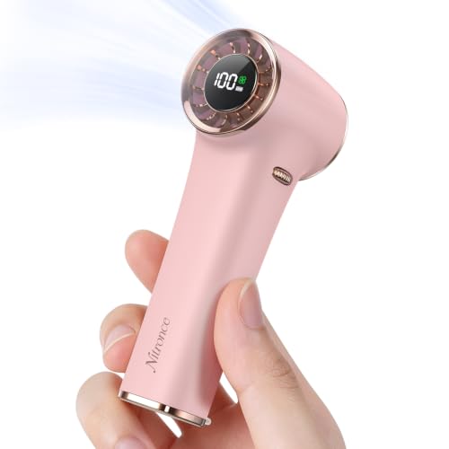Mini Personal Fan, 3.4 Oz Ultra Lightweight 20000RPM Turbo Fan - color: Pink