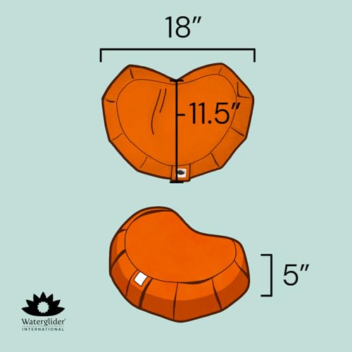 Meditation Cushion (Avocado) Crescent, Buckwheat Husk Filled, Floor Pillow or Cushions, Yoga Seat, Zafu, Made in The USA - color: Avocado